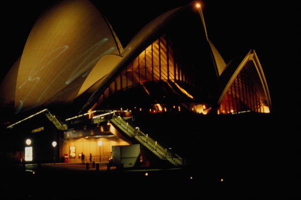 567091 Opera House At Night, Sydney, Australia A4 Photo Print