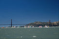 568033 Course Racing In San Francisco By The Golden Gate Bridge A4 Photo Print