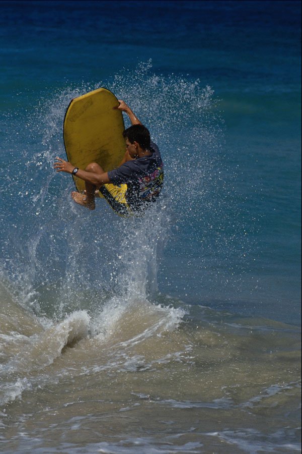 568049 Jump Off The Wave With A Boogie Board, Baldwin Park A4 Photo Print