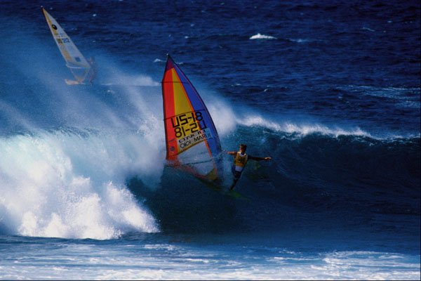 568061 Surfing Backside One Hand, Hang Ten A4 Photo Print