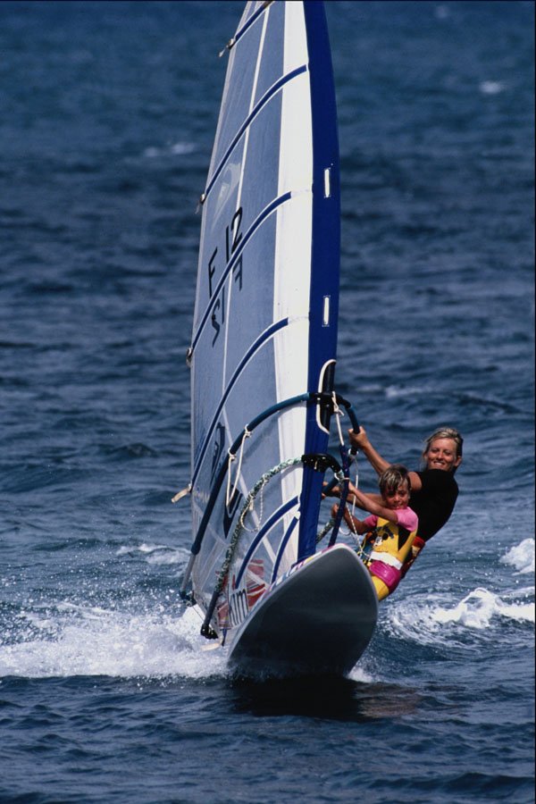 568064 Tandem Sailing With A Child A4 Photo Print