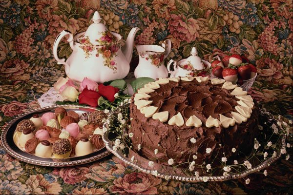 569007 Heart Chocolate Cake A4 Photo Print