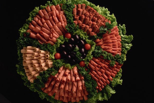 569010 Large Meat Platter A4 Photo Print