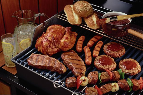 569012 Beef And Chicken Barbecue A4 Photo Print