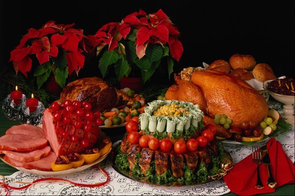 569022 Ham, Roast And Turkey A4 Photo Print
