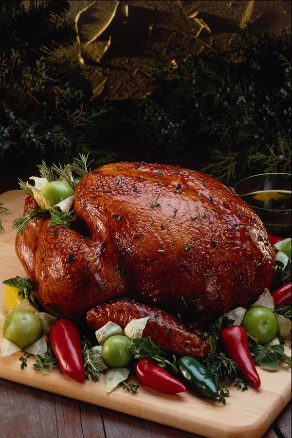 569026 Turkey Roast With Peppers A4 Photo Print