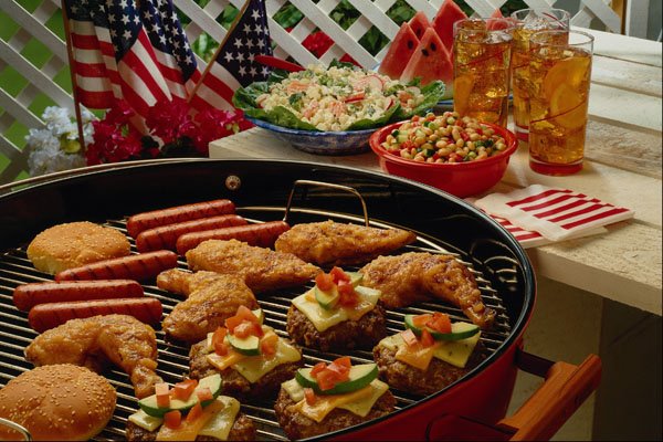 569031 Grilled Wieners And Burgers A4 Photo Print