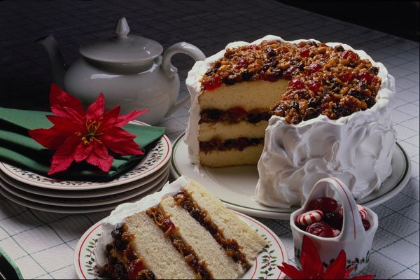 569038 Mincemeat, Walnut White Layer Cake A4 Photo Print