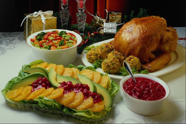 569048 Whole Turkey, Orange Slice Salad A4 Photo Print
