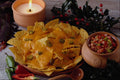 569057 Nachos And Candle A4 Photo Print