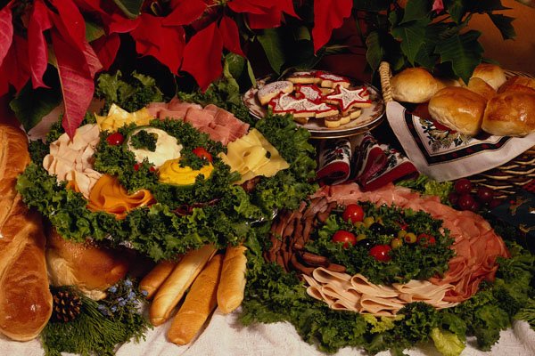 569061 Holiday Party Platters A4 Photo Print