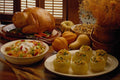 569066 Fruit Salad, Roast Turkey A4 Photo Print