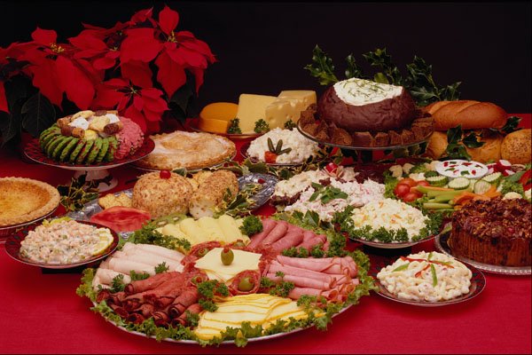 569076 Holiday Buffet, Deli Tray A4 Photo Print