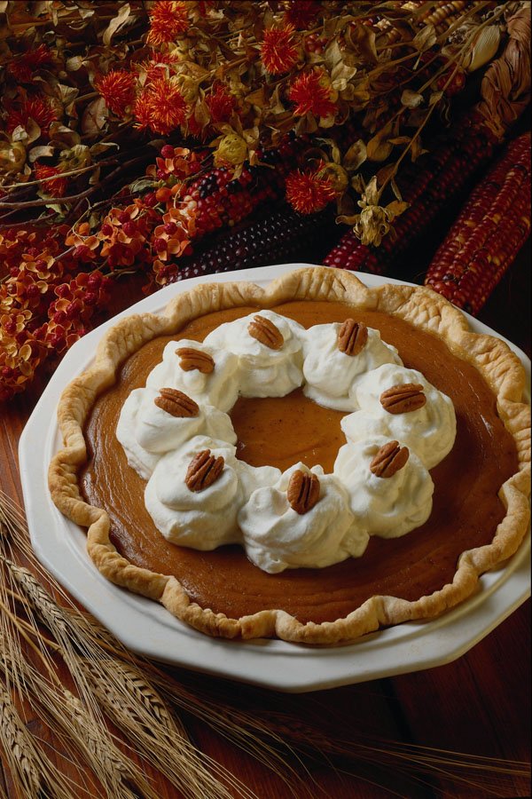 569078 Sour Cream Pumpkin Pie A4 Photo Print