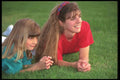 570024 Mother And Daughter Enjoy Summer Sun A4 Photo Print