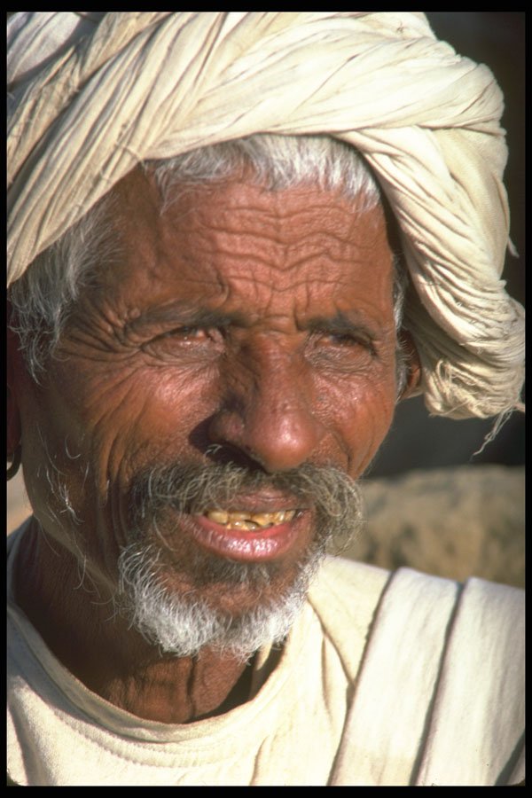 570031 Old Villager, Kishangarh, India A4 Photo Print