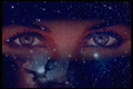 570048 Eyes Over Spacescape A4 Photo Print