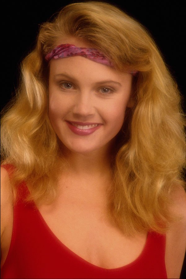 570061 Blonde Female Wearing Red Top And Red Headband A4 Photo Print