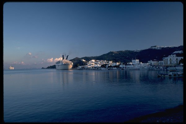 571000 Harbor And Bay, Patmos, Greece A4 Photo Print