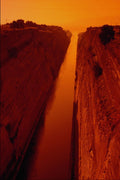 571003 Corinth Canal, Corinth, Greece A4 Photo Print