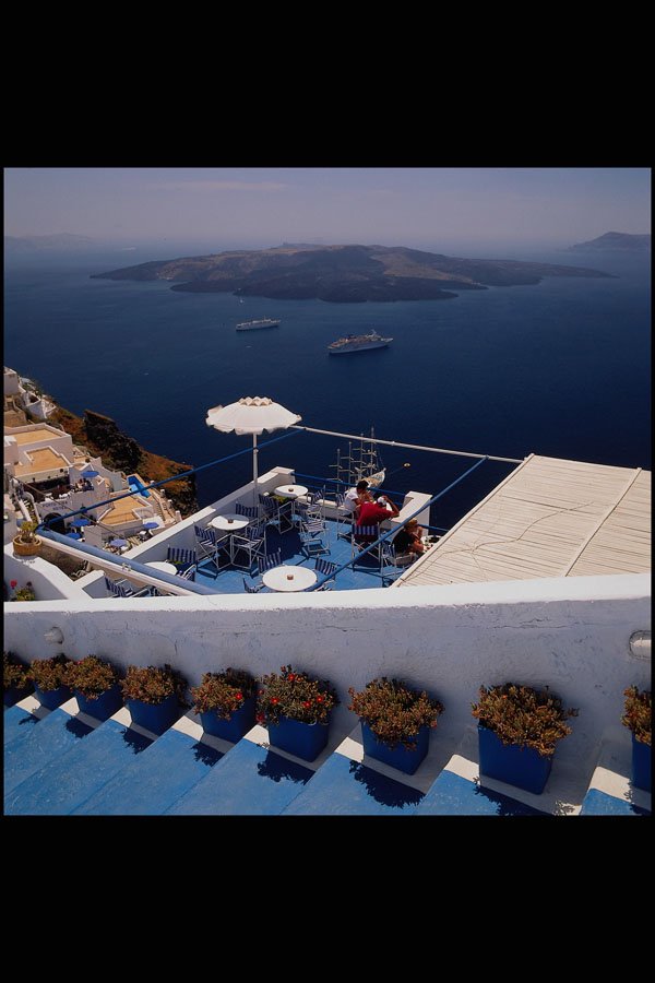 571006 Fira, Santorini, Greece A4 Photo Print
