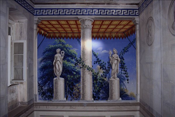 571020 Velissaropoulos Mansion Interior, Syros, Greece A4 Photo Print