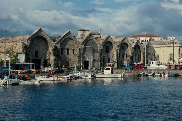 571021 Harbor Front, Chania, Crete, Greece A4 Photo Print