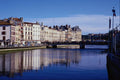 571034 River Nive And Waterfront Buildings, Bayonne, France A4 Photo Print