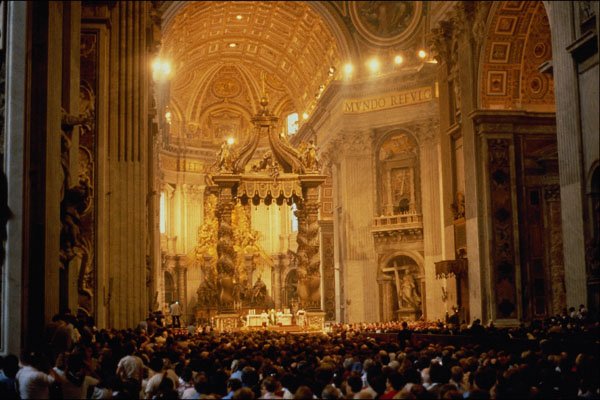 571052 Papal Mass In The Vatican, Italy A4 Photo Print