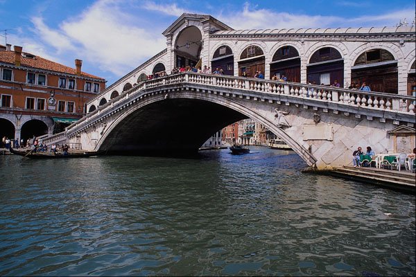 571056 Rialto Bridge On The Grand Canal, Venice, Italy A4 Photo Print