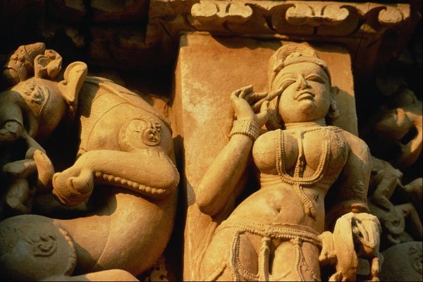 572005 Khajuraho, Celestial Dancer, India A4 Photo Print