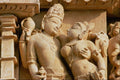 572009 Khajuraho, The God Vishnu And Goddess Lakshmi, India A4 Photo Print