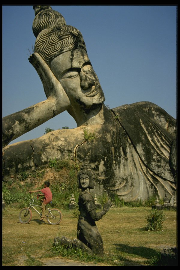 572014 Reclining Buddha, Laos A4 Photo Print