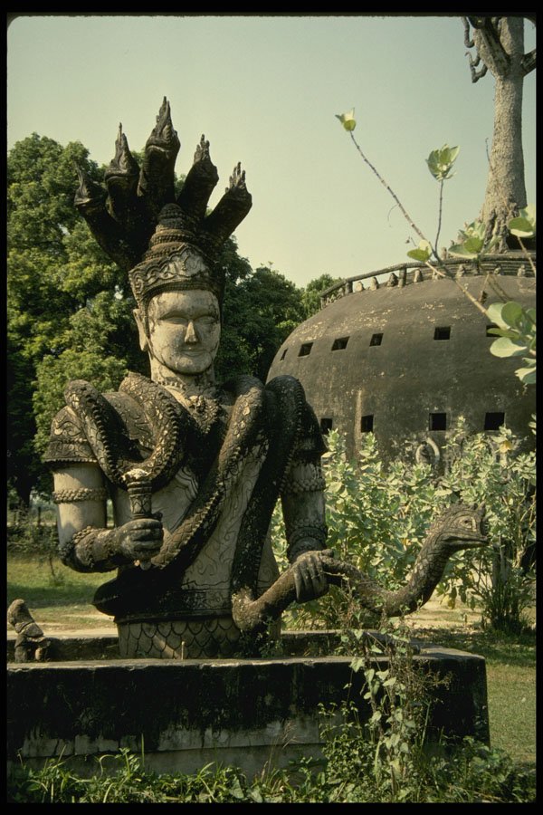 572015 Park Statue, Laos A4 Photo Print
