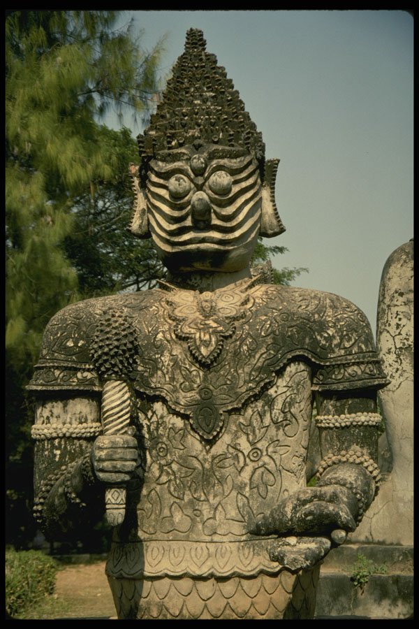 572016 Park Statue, Laos A4 Photo Print