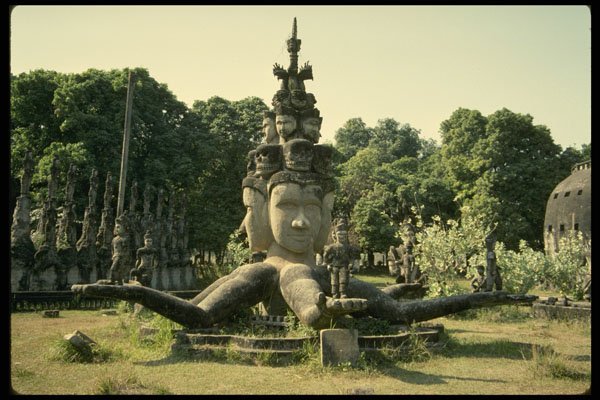 572017 Freeform Statue, Laos A4 Photo Print
