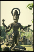 572019 Freeform Statue, Laos A4 Photo Print