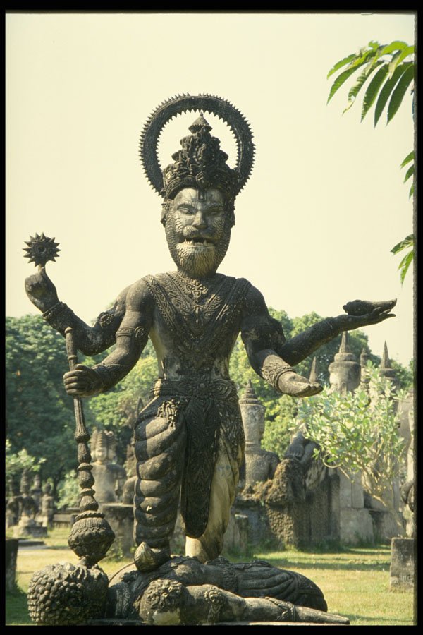 572019 Freeform Statue, Laos A4 Photo Print