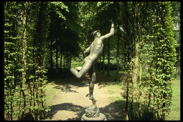 572020 Statue Of The Runner, Baden Forest, Belgium A4 Photo Print