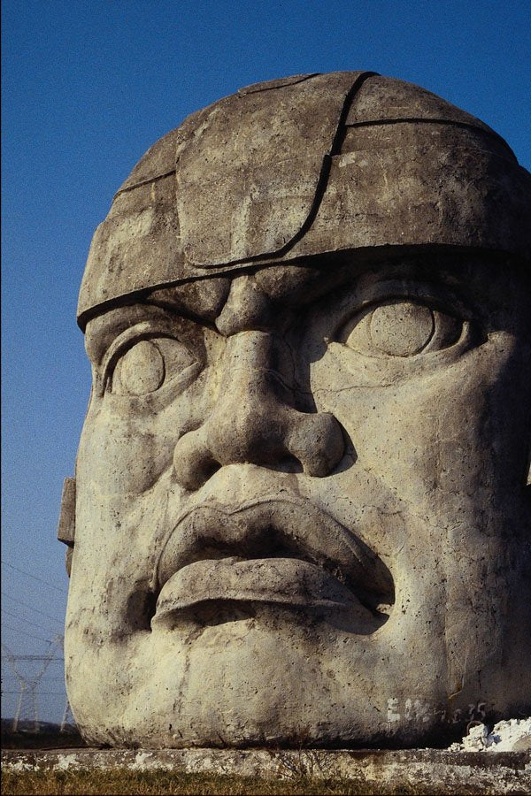 572022 Copy Of Olmec Head, Veracruz, Mexico A4 Photo Print