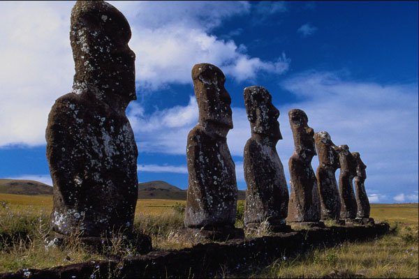 572059 Ahu Akiui, Easter Island A4 Photo Print
