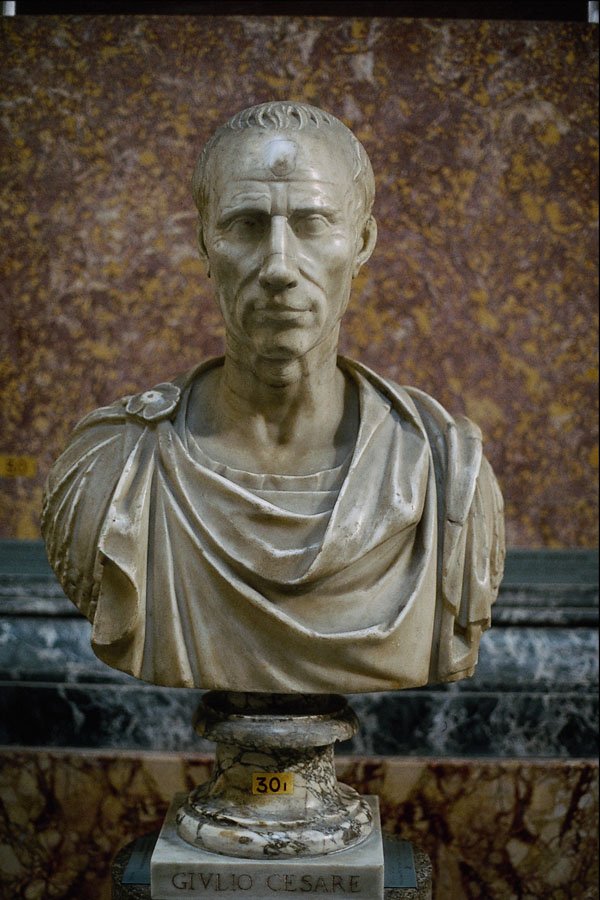 572085 Bust Of Caesar, Vatican Museum, Rome, Italy A4 Photo Print