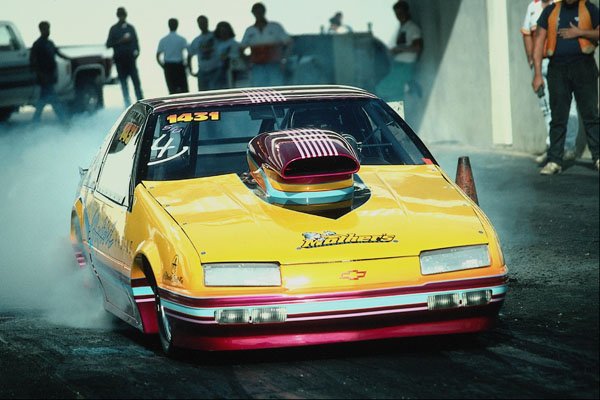 573014 A Chevy Beretta Comes To The Line With Its Tires Smoking A4 Photo Print