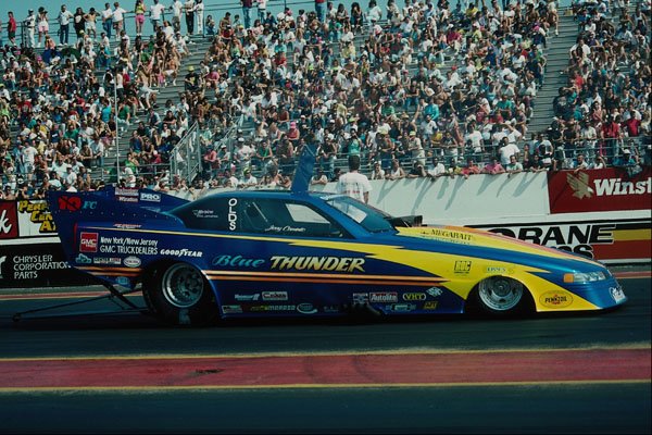 573022 Blue Thunder Is What This Powerful Funny Car Produces A4 Photo Print