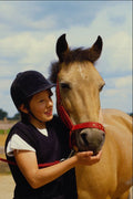574094 Girl And Horse A4 Photo Print