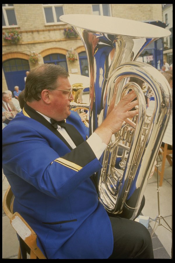 575001 Euphonium Player During Victorian Celebrations, England A4 Photo Print
