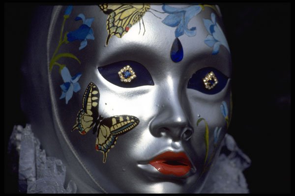 575019 Butterfly Woman, Venice, Italy A4 Photo Print