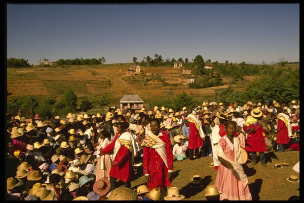 575033 Rural Festival, Madagascar Island A4 Photo Print