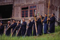 575065 Men Playing Lusheng Pipes At Festival, Langde, China A4 Photo Print
