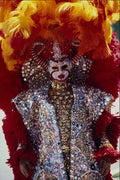 575080 Chinese Street Dancers In Ritual Costume A4 Photo Print
